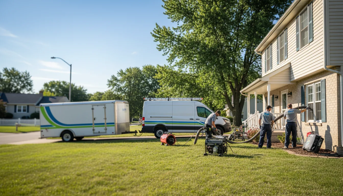 Flooded Basement Restoration And Cleanup With Repair in Campbellsport, WI near me